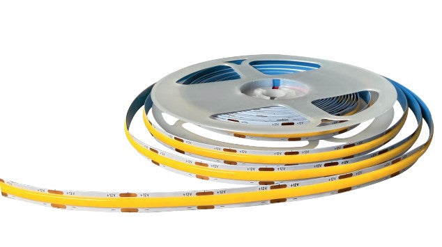 Tira LED COB 12V Cálida 3000K Interior 10W/m