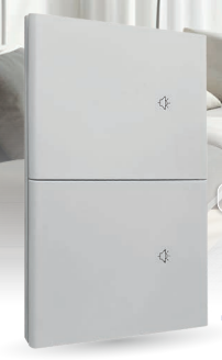 Placa Smart Blanca 2 Interruptores WiFi con Voz