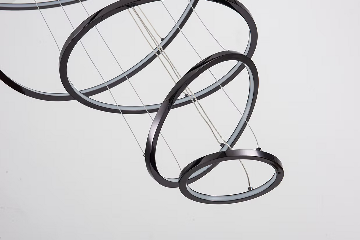 Candil LED Colgante Moderno para Doble Altura con Control