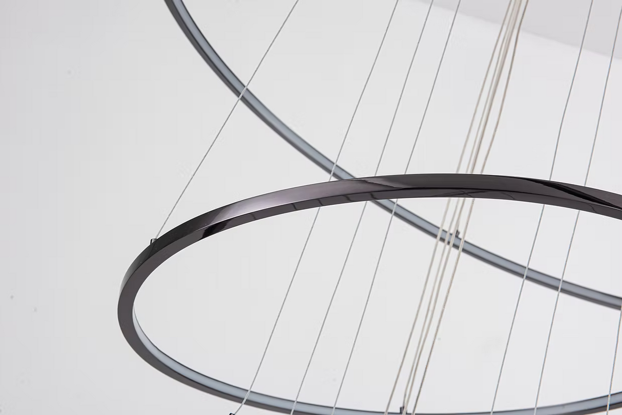 Candil LED Colgante Moderno para Doble Altura con Control