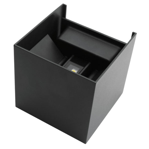 Lámpara Decorativa Led Cubica Luz Calida Bidireccional