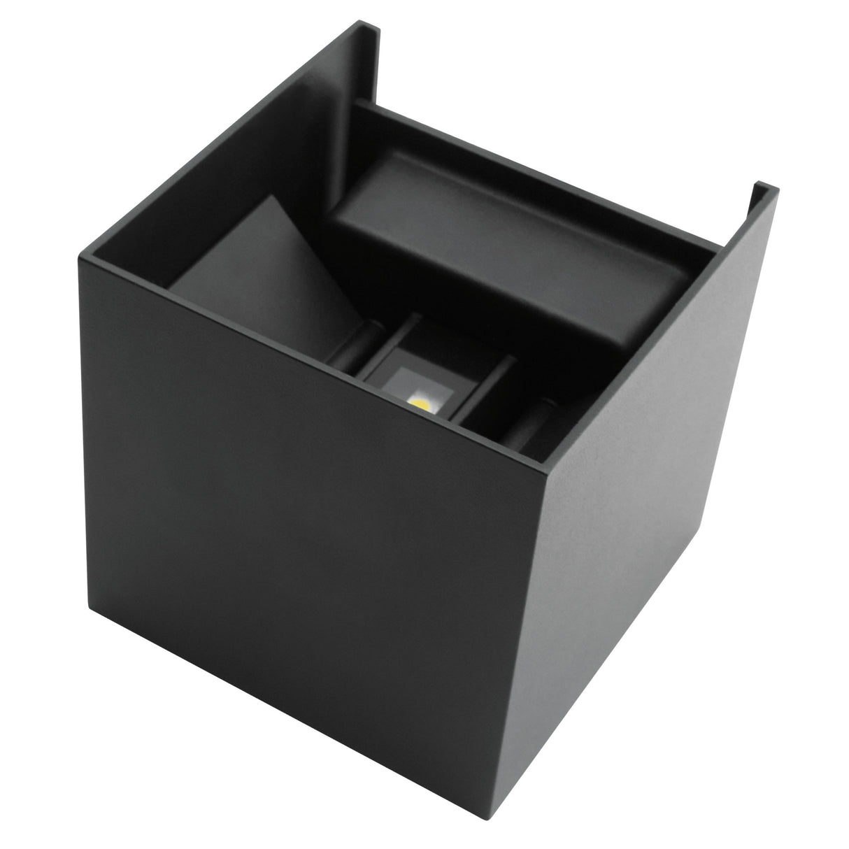 Luminaria LED de Pared Doble Cubo Negro ADE-021 | Iluminación Decorativa Blanco Cálido