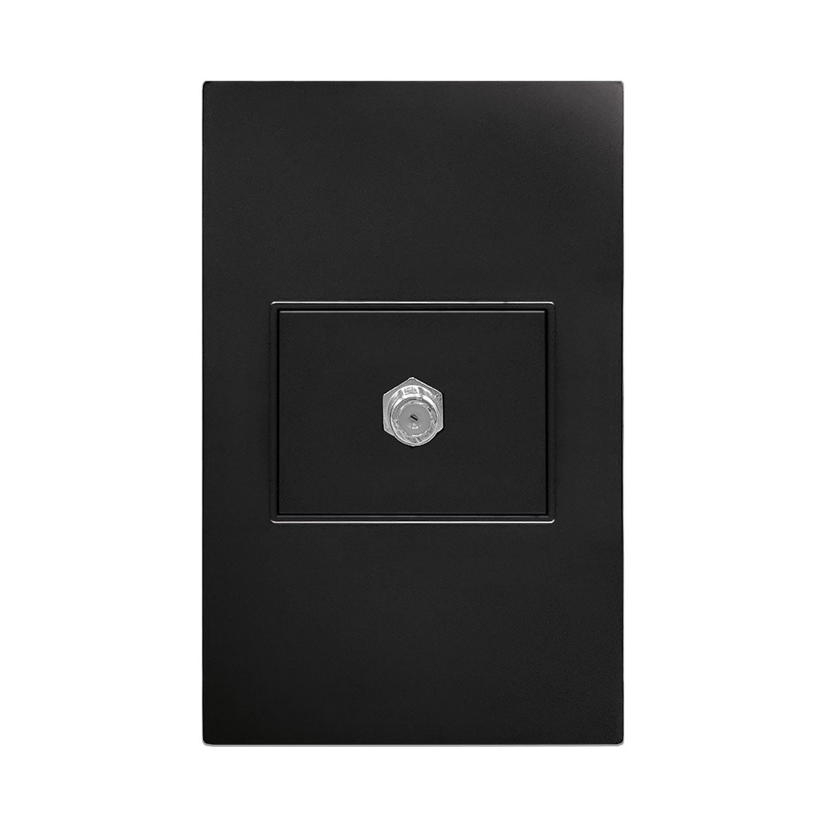 Placa de Contacto Coxial para Televisión - Policarbonato y Hierro Galvanizado para Uso Residencial y Comercial