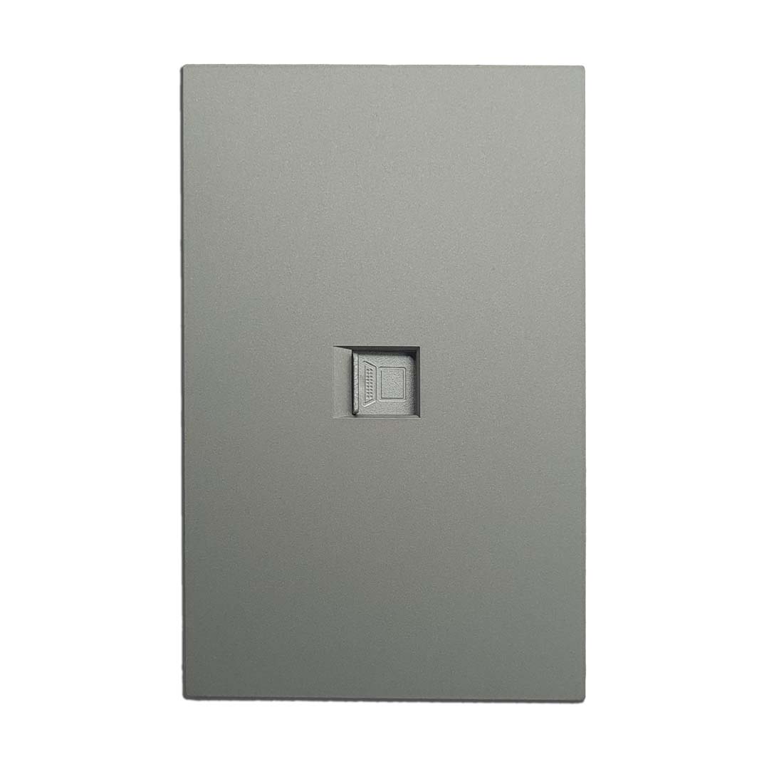Placa RJ45 CAT5 Gris Oxford ABS APL-409