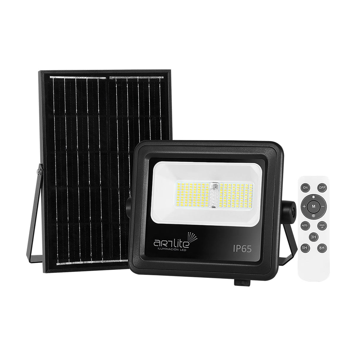Luminaria Solar LED con Panel Externo – Iluminación Eficiente para Jardines y Exteriores