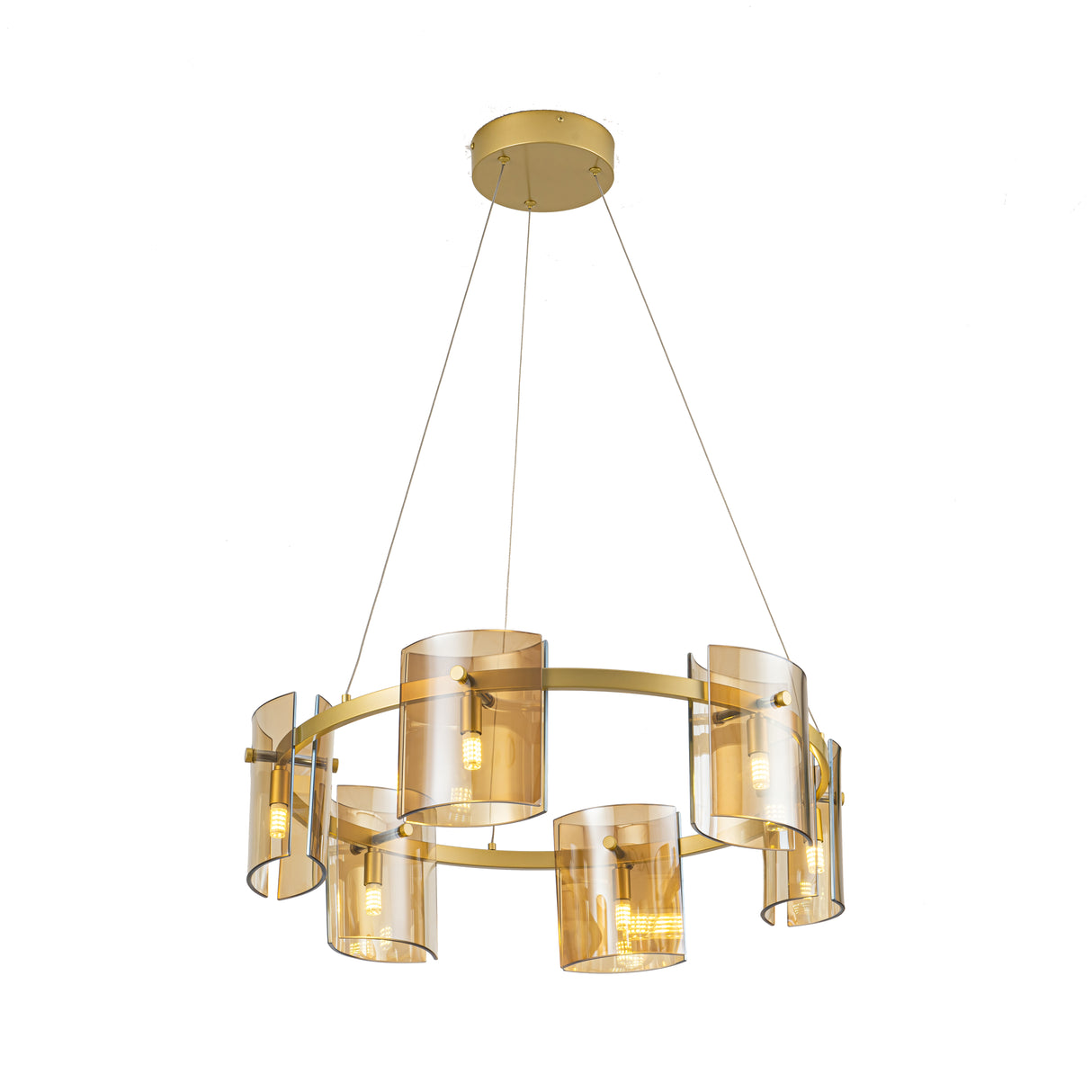 Lámpara Colgante BILOZ de Diseño Decorativo en Vidrio y Metal – Alta Elegancia Interior