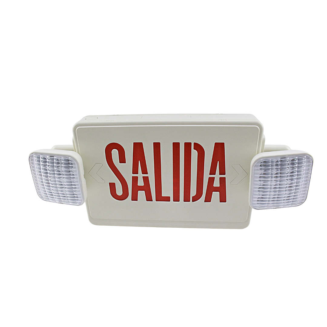Luminaria de Emergencia BY-F5230A-R/G | Señal de Salida con Faros Integrados