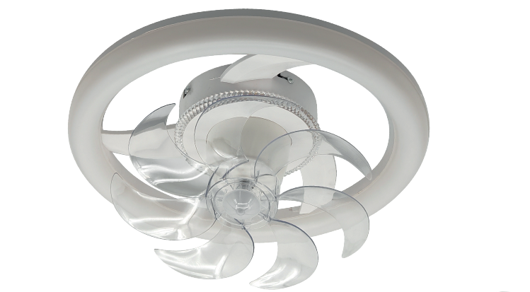 Ventilador LED ML-FAN-CR301B - Ventilación Giratoria y Luz Ajustable.