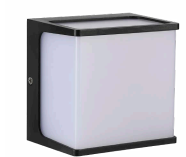 ADE-040-Lampara LED Exterior en Forma de Cubo – Iluminación Decorativa para Fachadas y Terrazas