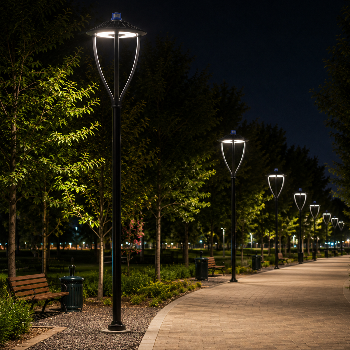 Luminaria Suburbana LED Punta de Poste Switchable 100-150W 57492