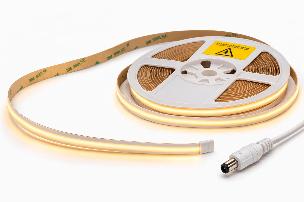 Tira LED COB Digital 24V Luz Cálida 3000K Efecto Caminata 5m