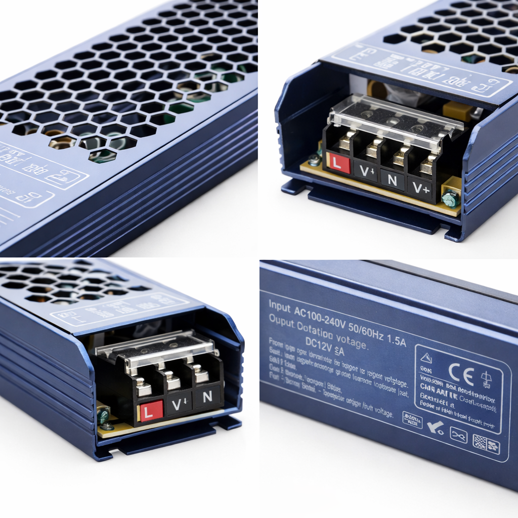 Fuente de Poder 300W 24V para Tiras LED Interior