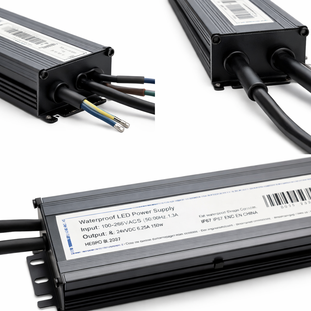 Fuente de Poder 110W 12V IP65 para Tiras LED Exterior