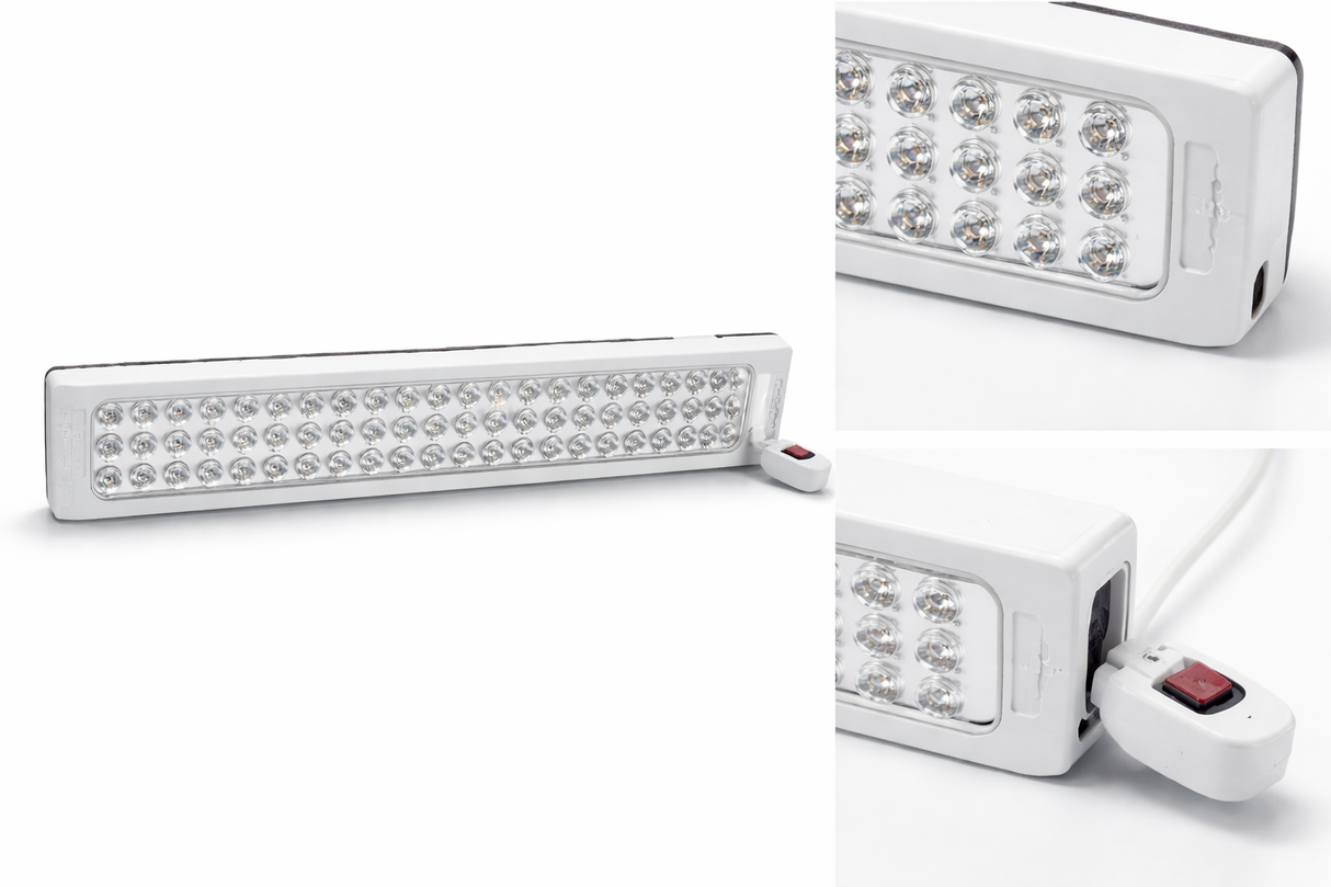Lámpara de Emergencia LED Barra 60L 2.4W 100-277V