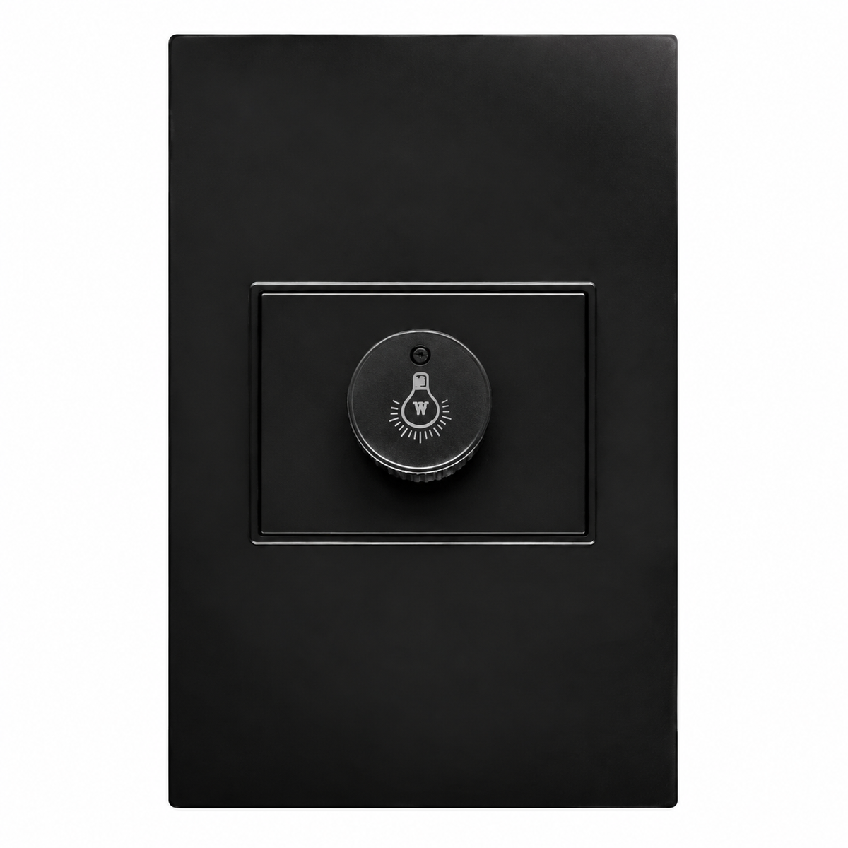 Placa con Atenuador de Iluminación Negro 100W 127V para Interior IP20