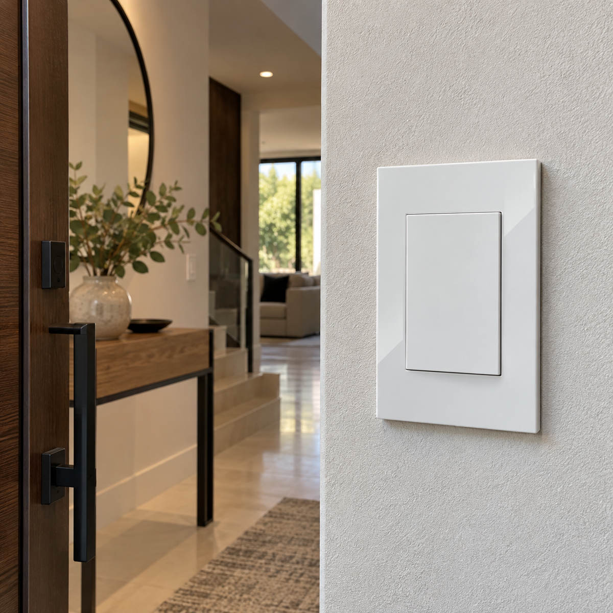 Placa Apagador de 3 Vías Blanco 15A 127-250V para Interior IP20