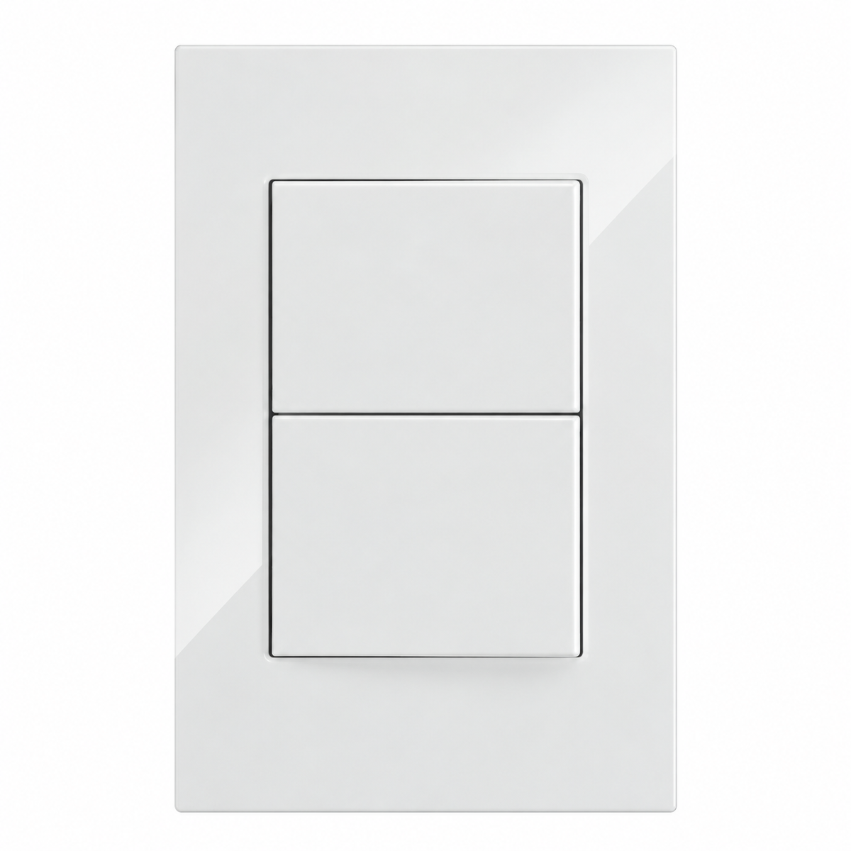 Placa Apagador Doble de 3 Vías Blanco 15A 127-250V Interior IP20
