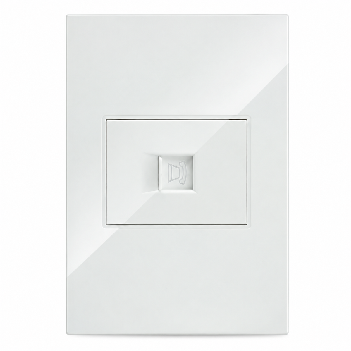 Placa de Contacto Telefónico Blanca para Interior IP20