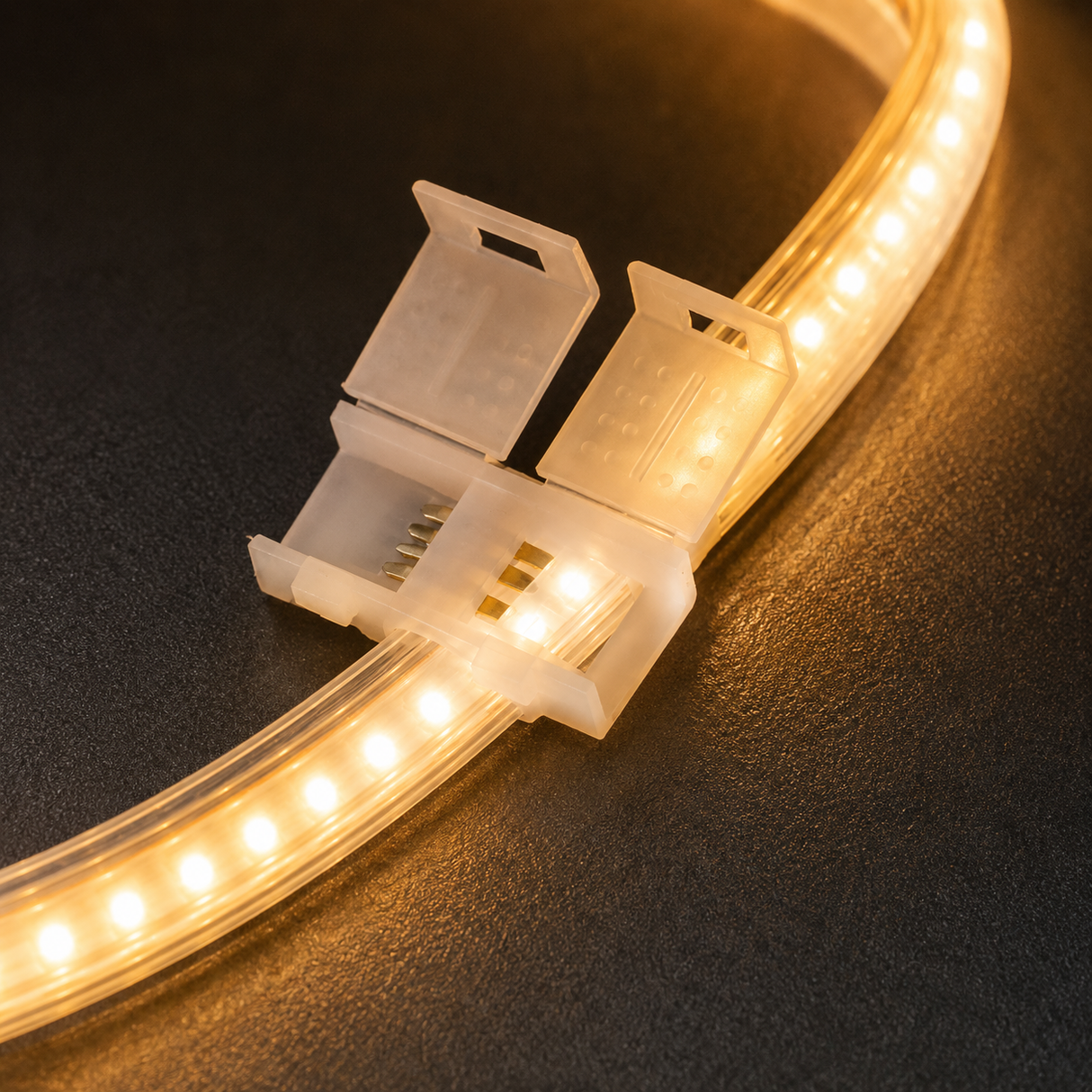 Interconector para Manguera LED RGB Exterior IP65 4 Piezas