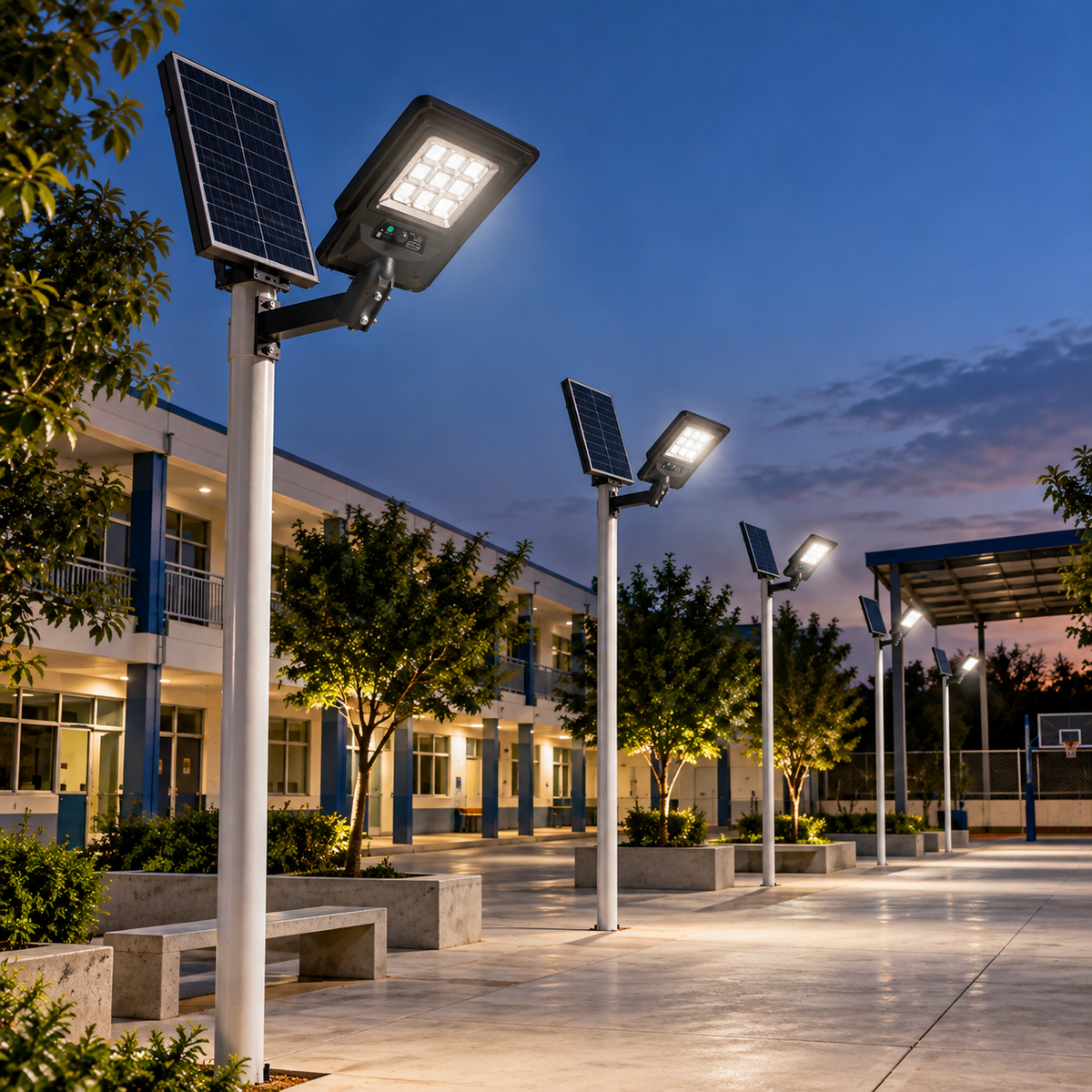 Luminaria Solar LED con Sensor 1,600 lm IP65