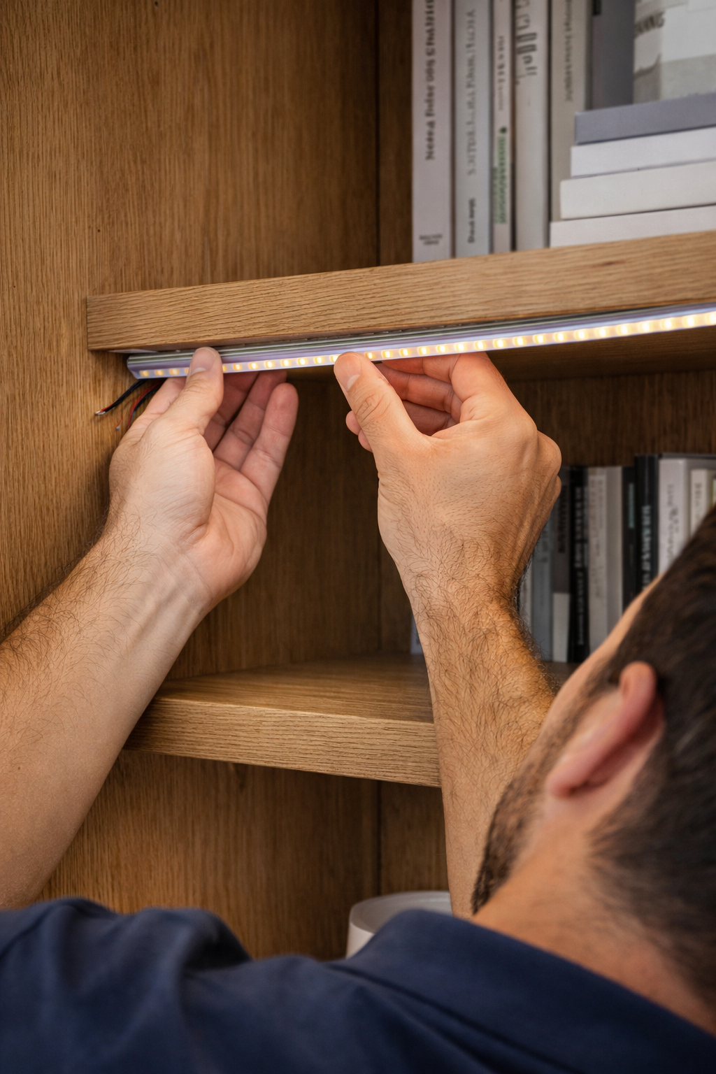 Perfil de Aluminio con Tira LED 9W/m para Closets