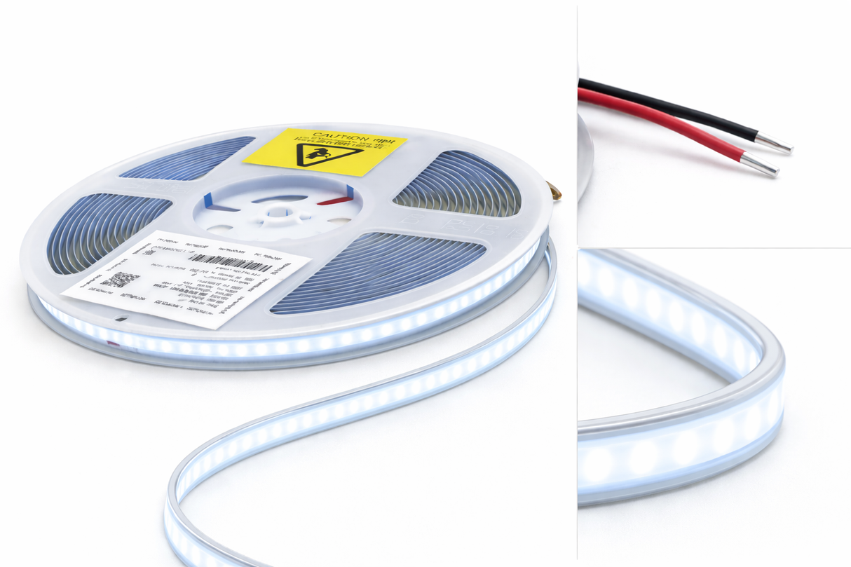 Tira LED COB 10m 127V 6500K Alta Densidad para Interior