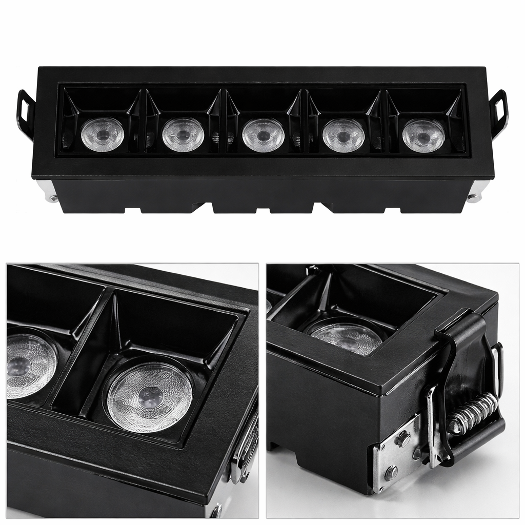 Luminaria Lineal LED Empotrable 10W Blanco Frío