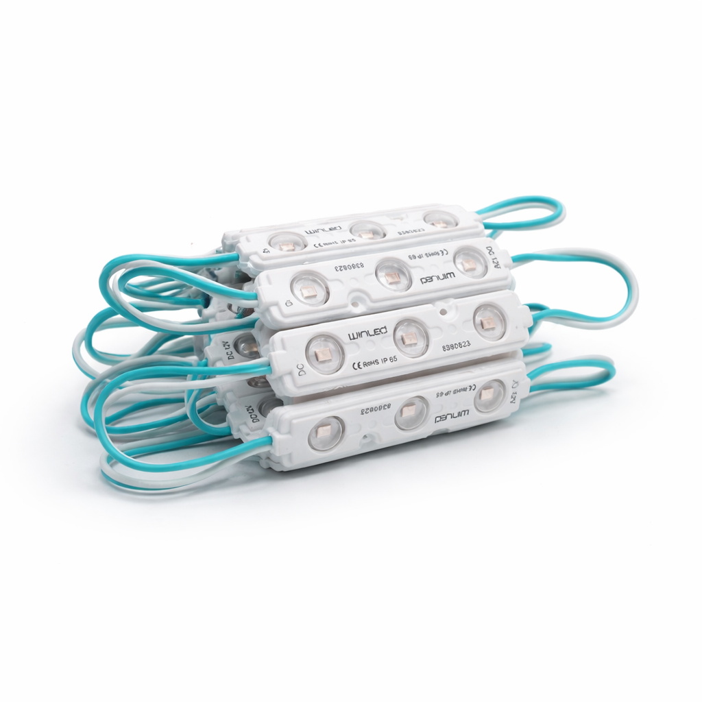 MÓDULO 3 LED SMD 2835 EXTERIOR VERDE