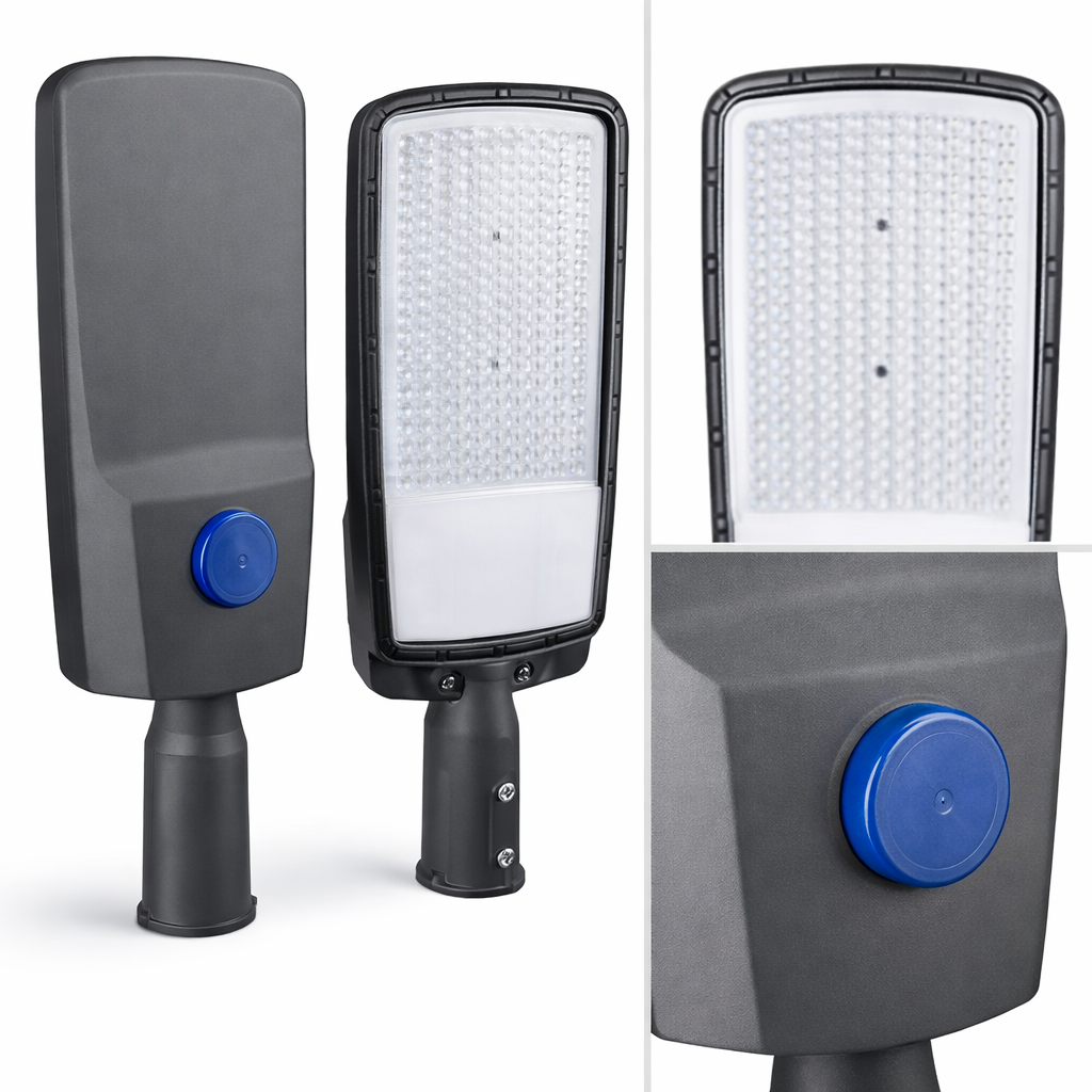 Luminaria para vialidad con fotocelda de 150w luz blanca