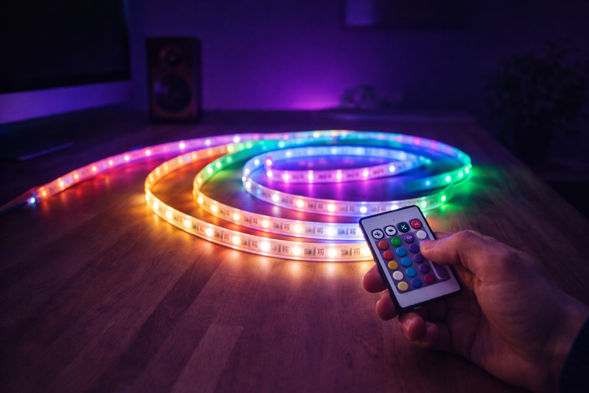 Manguera LED SMD 5050 RGB Multicolor IP65 Rollo 25m