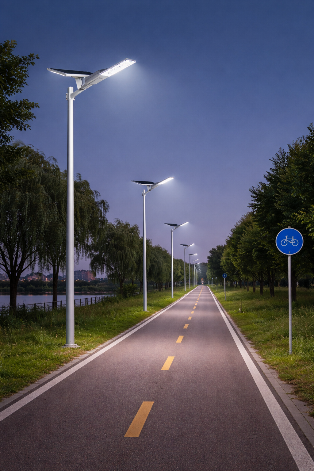 Luminaria LED Solar 5,500 Lúmenes con Panel Externo