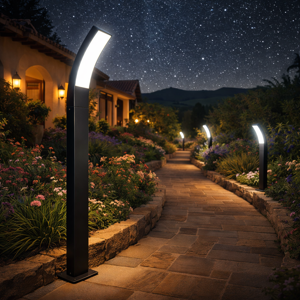 Luminaria LED Mini Poste 10W CCT Exterior