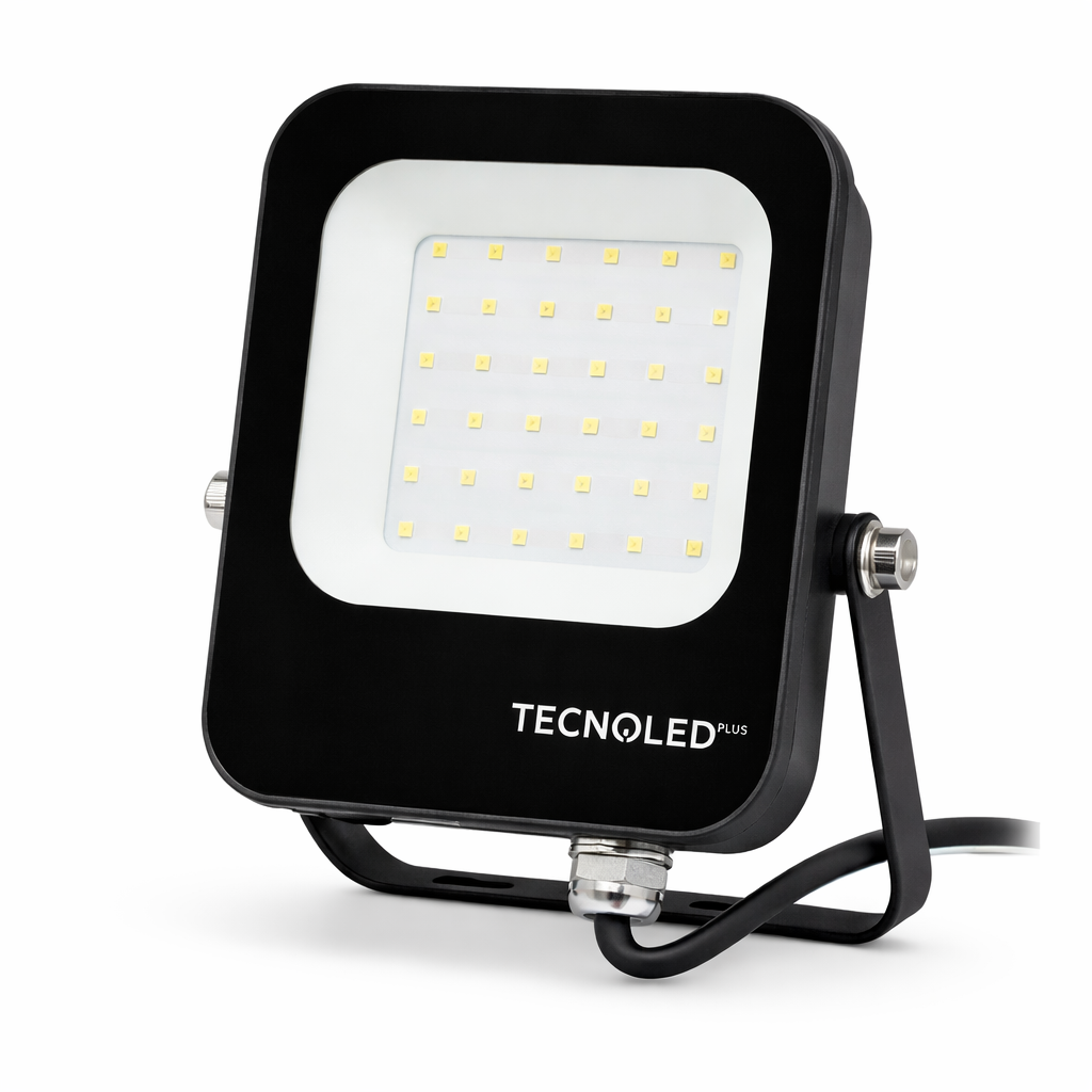 Reflector LED 30W Alta Potencia IP66 6500K Negro