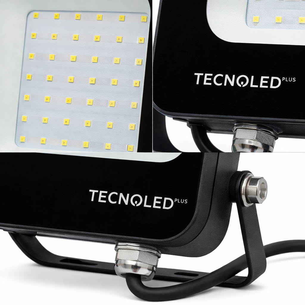 Reflector LED 30W Alta Potencia IP66 6500K Negro