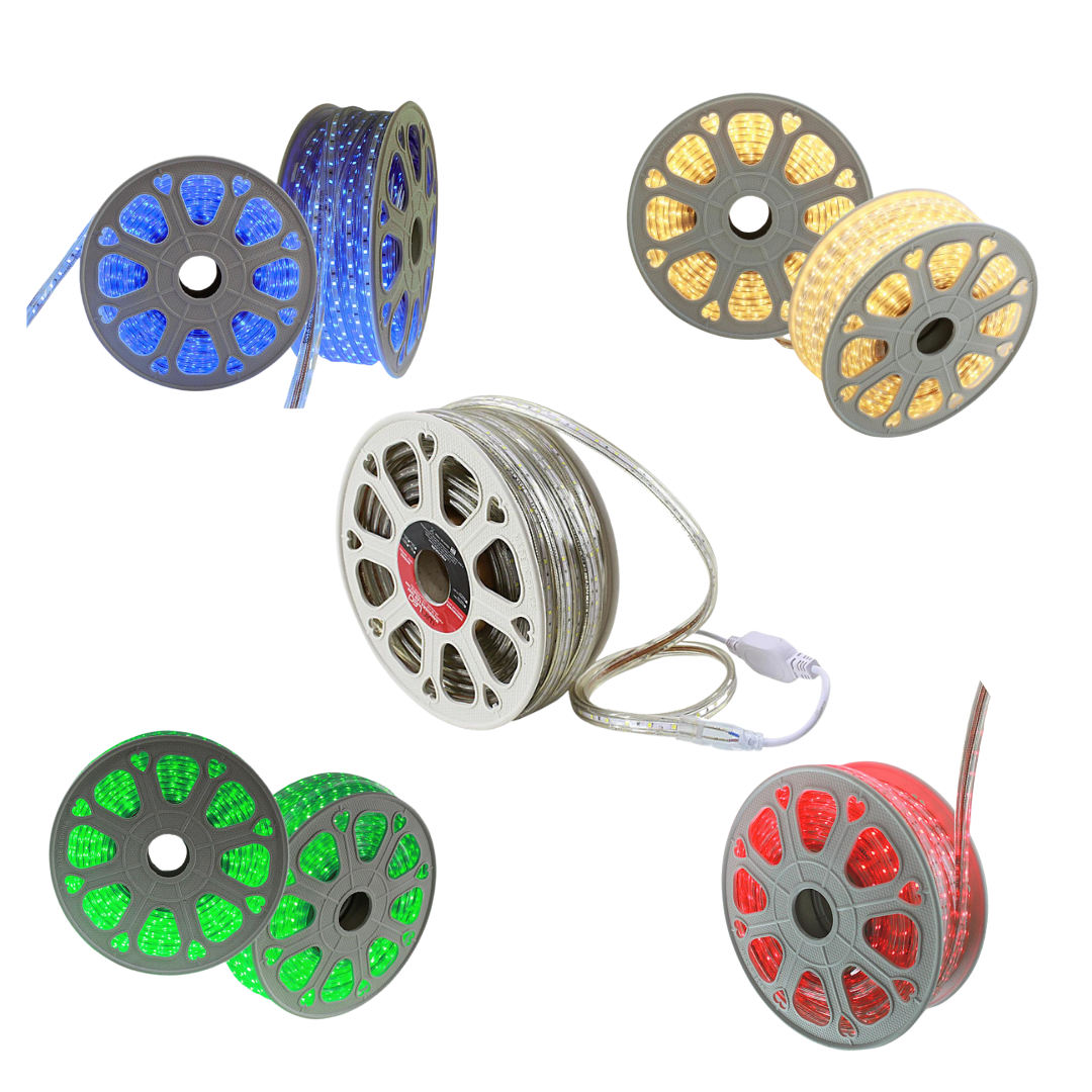 Manguera LED de 25 Metros para Exteriores – 100W IP65 Luz Blanca, Cálida y de Colores para Iluminación Decorativa