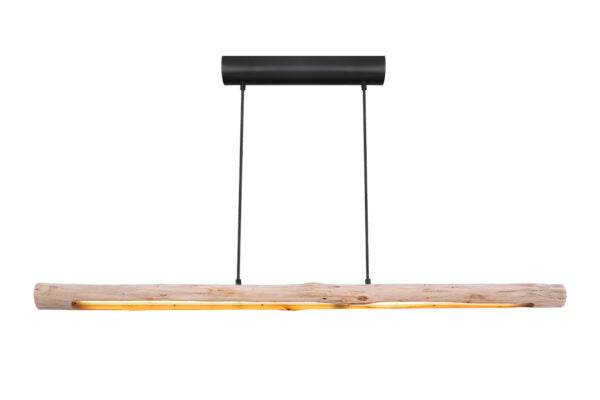 Lámpara Colgante de Madera y Metal - Diseño Vintage para Interiores