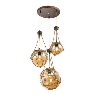 Lámpara Colgante de 3 Brazos Vintage - Diseño Elegante para el Hogar o Negocio