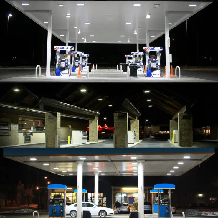 Luminaria LED Canopy para Gasolineras – Iluminación Segura y Eficiente