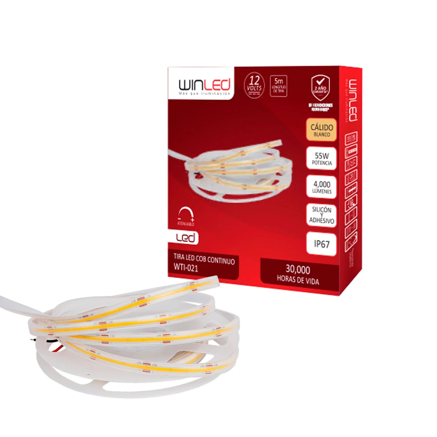 Tira LED Exterior con Recubrimiento de Silicón – Iluminación Continua-WTI-020