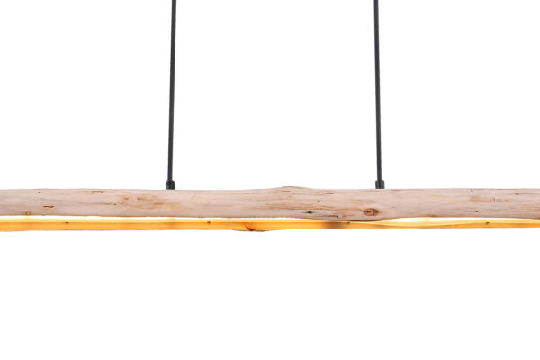 Lámpara Colgante de Madera y Metal - Diseño Vintage para Interiores