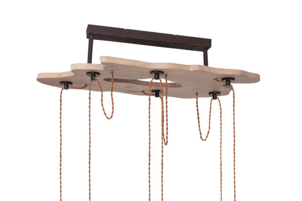 Lámpara Colgante de 6 Brazos Vintage - Diseño Elegante para el Hogar o Negocio