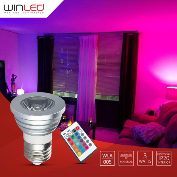 Foco LED E26 5W – Iluminación Blanca Fría para Interiores-WLA-005