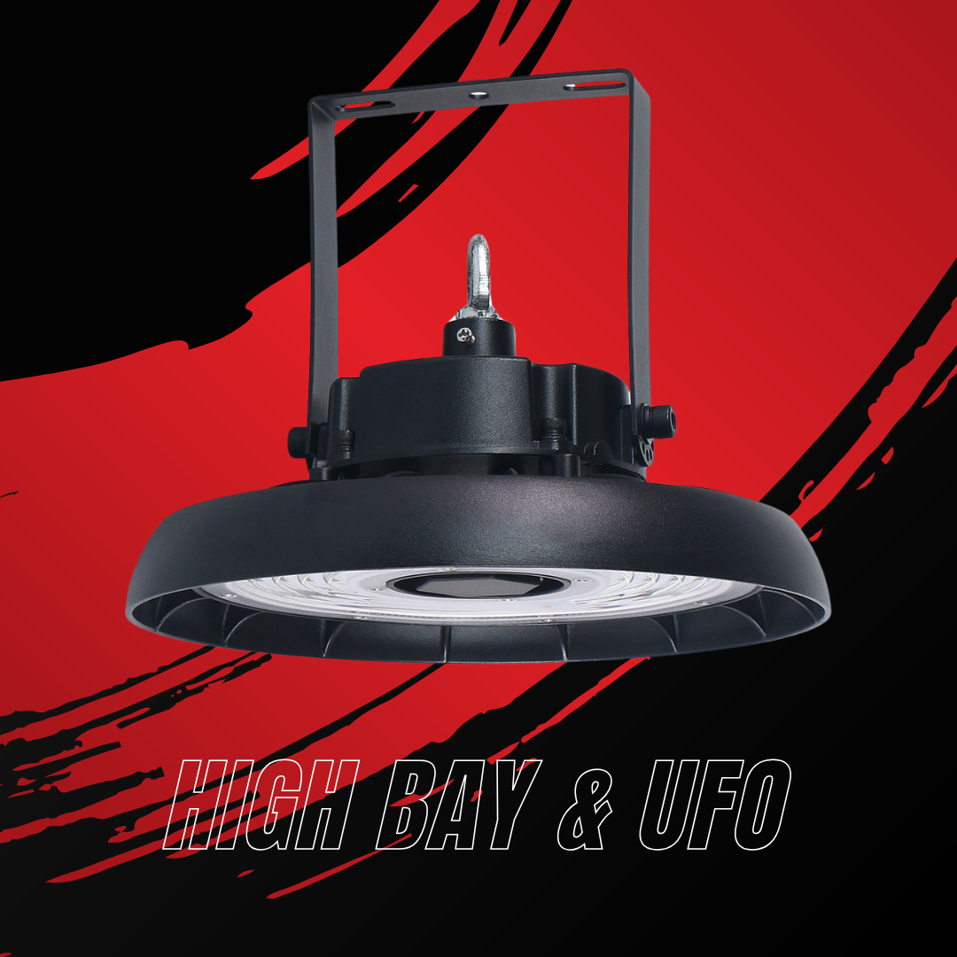 Luminaria LED High Bay ARE-| Iluminación Eficiente para Bodegas y Naves Industriales