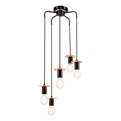 Lámpara Colgante de 6 Brazos - Diseño Vintage para Doble Altura-EGSEVILLA2