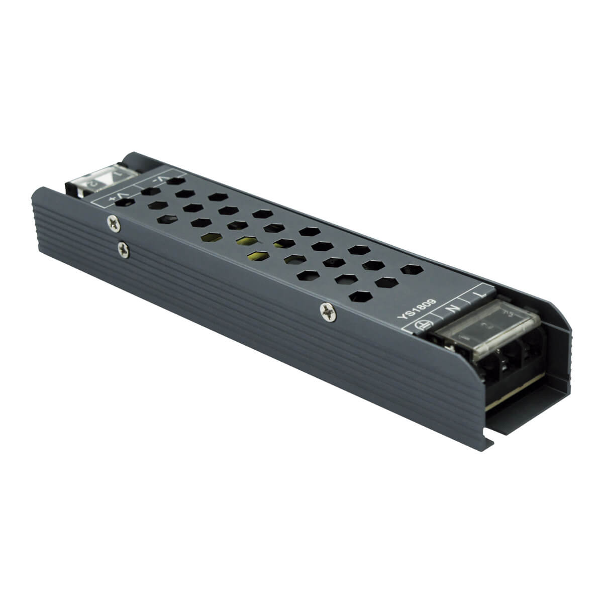 Eliminador de Voltaje 12V 60W para Luz Indirecta – Diseño Delgado de Aluminio para Interiores