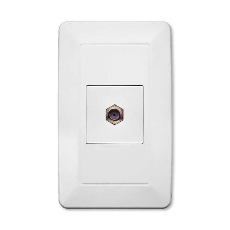 Placa de Contacto Coaxial para Televisión – Conectividad Residencial y Comercial con Instalación Sencilla