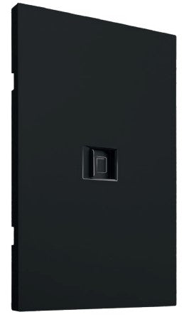 Placa Red LAN RJ45 CAT5 Negro Luxury APL-609