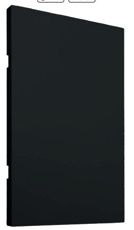 Placa Luxury de Tapa Ciega - Color Negro para Uso Residencial y Comercial