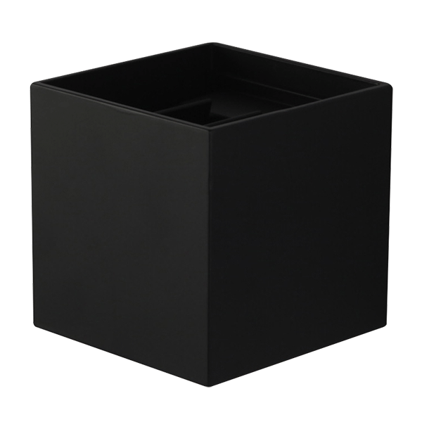 Lámpara Decorativa tipo arbotante Cubica Negro Luz Calida