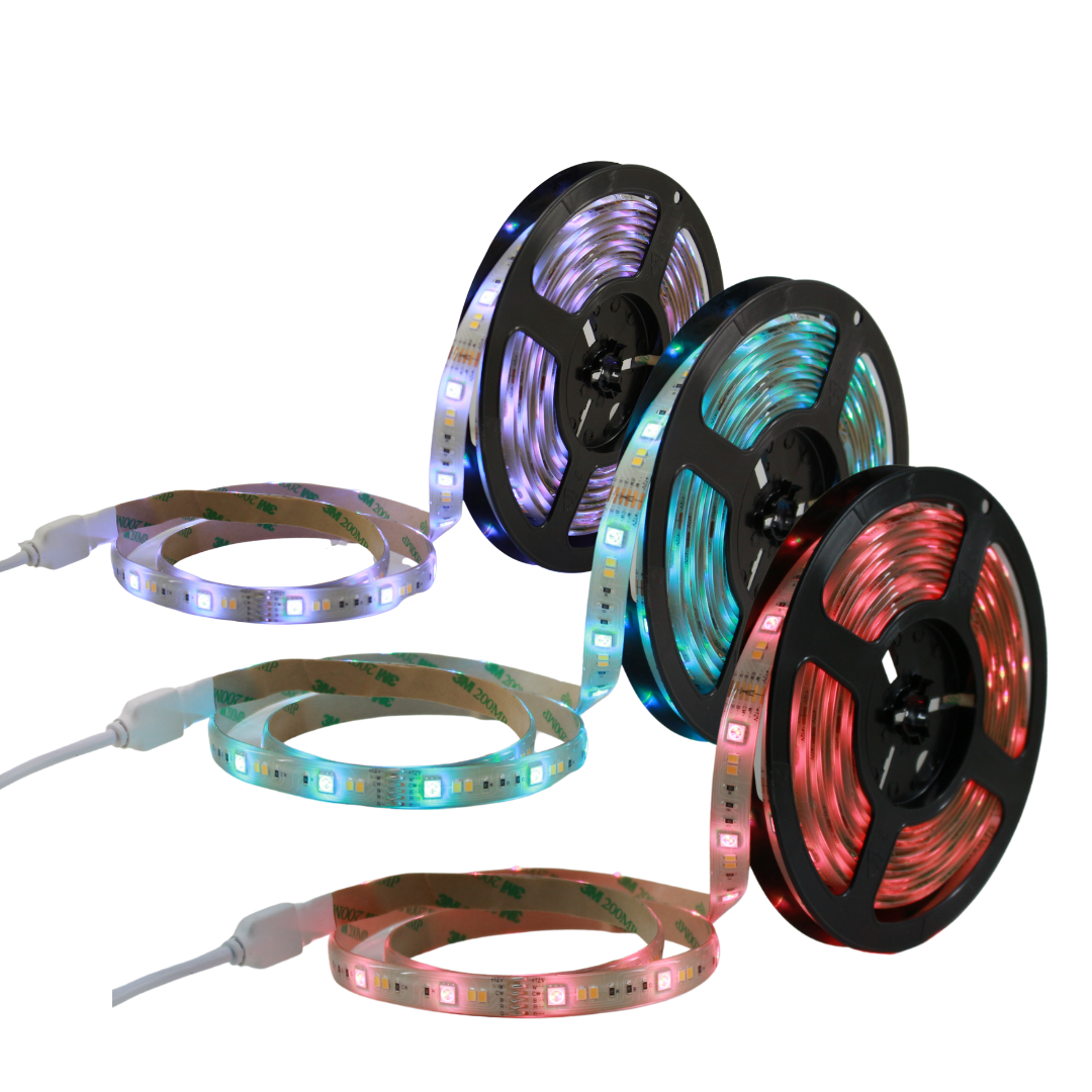 Tira LED Smart RGBCW Colores Y Blancos Dinamicos BT WIFI C/DRIVER